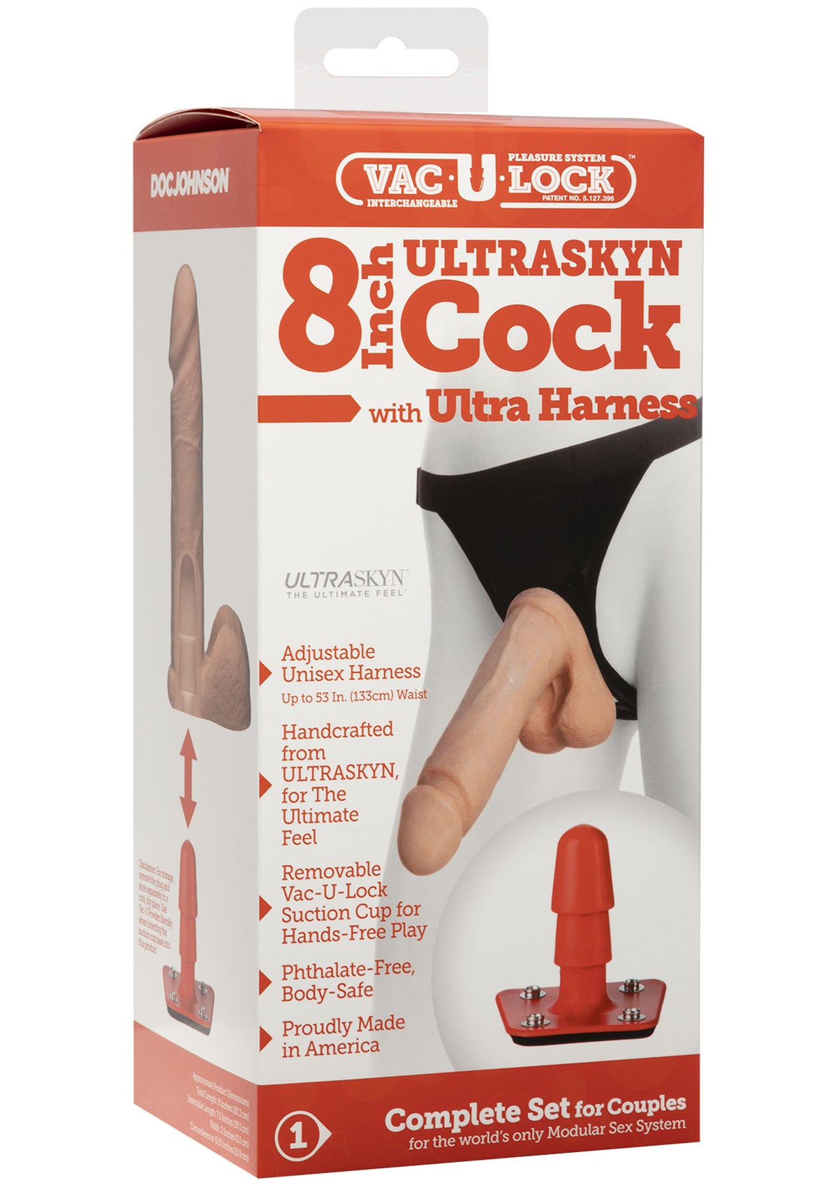 Fallo indossabile 8 Inch Cock With Ultra Harness
