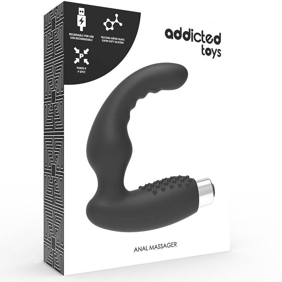 ADDICTED TOYS - Vibratore Prostatico Ricaricabile Nero