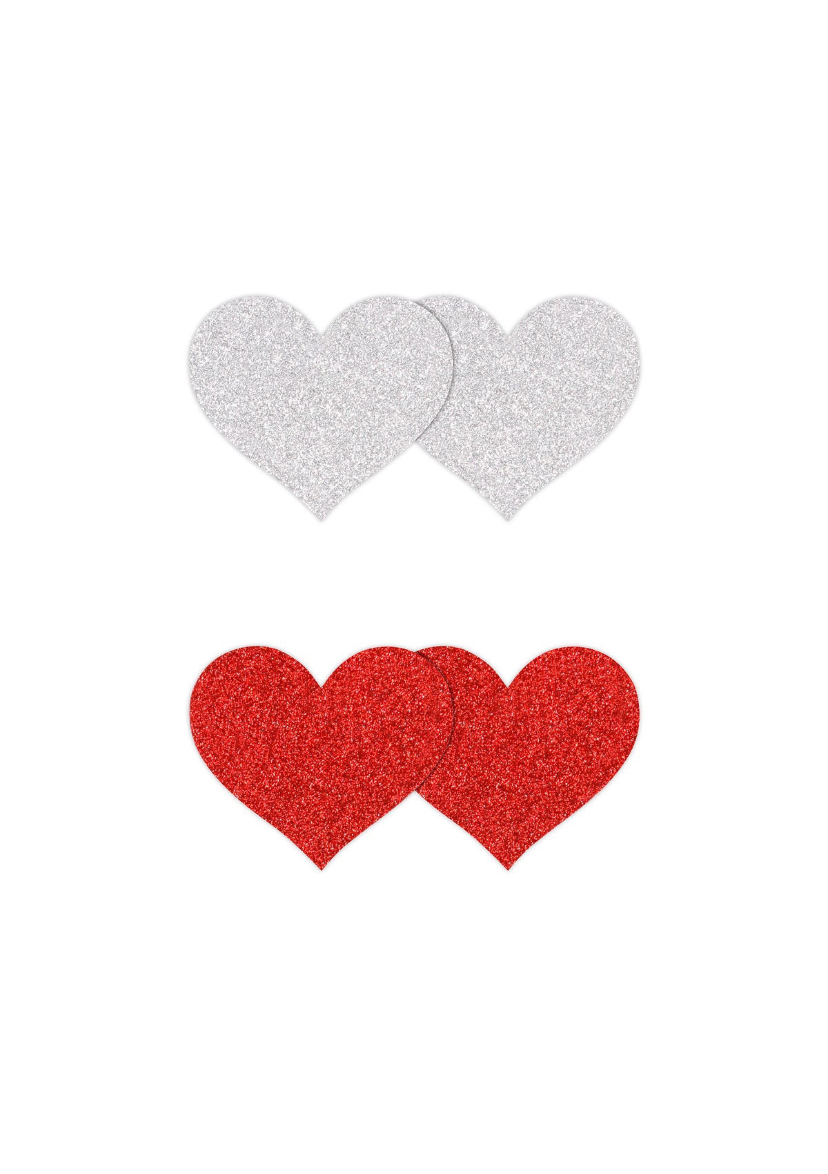 Copricapezzoli a forma di cuore Pasties Glitter Hearts 2 Pair