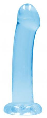 Dildo con ventosa blu Non Realistic Dildo Suction Cup - Blue 17 cm