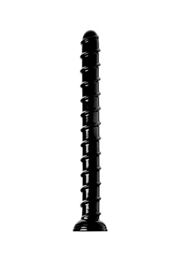 Dildo enorme con ventosa 1.5" Swirl Hose -18" Long - Black