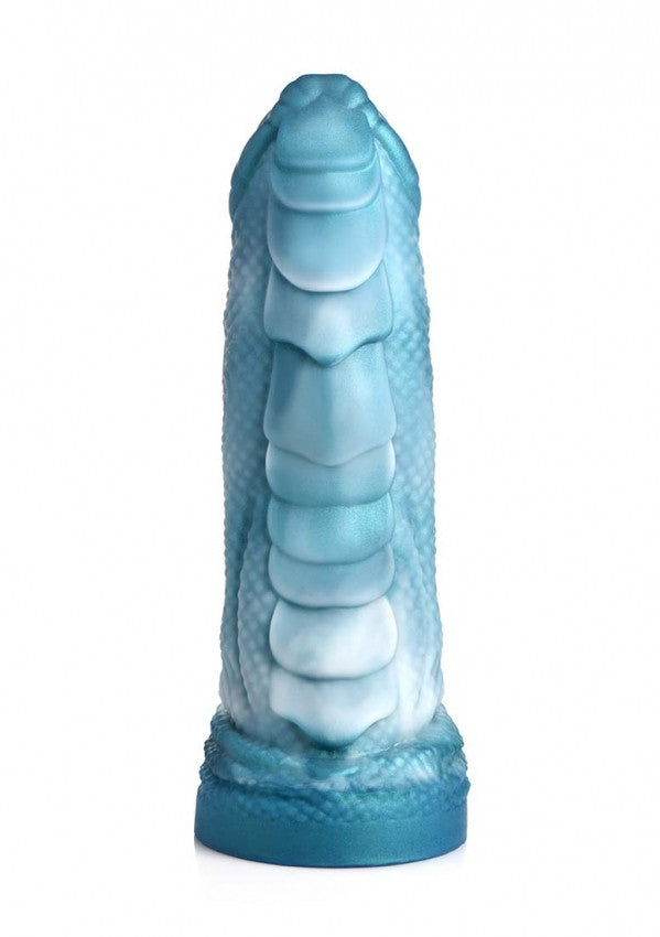 Dildo serpente marino Sea Serpent Blue Scaly Silicone Dildo - Blue
