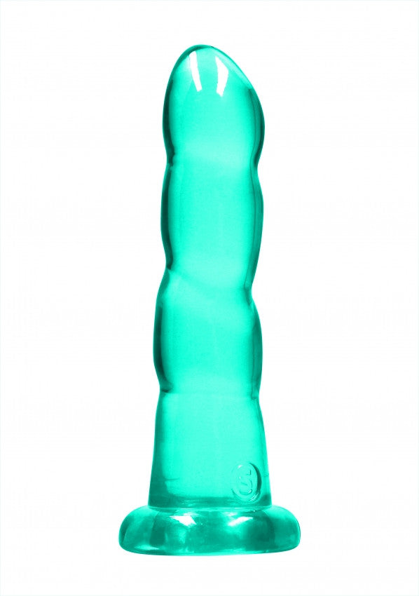 Dildo turchese con ventosa Non Realistic Dildo Suction Cup -17 cm