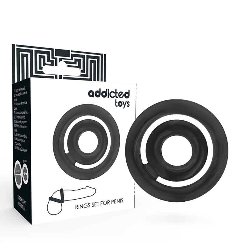 Doppio anello fallico c-ring Addicted Toys