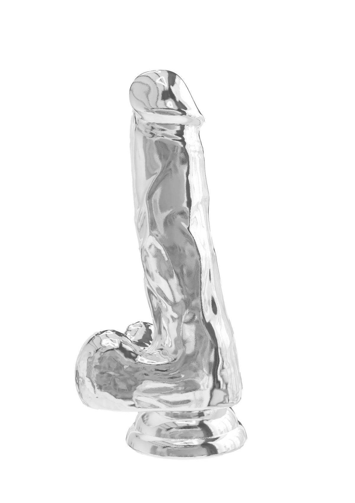 Fallo realistico con ventosa Clear Dildo w. Balls 6 inch