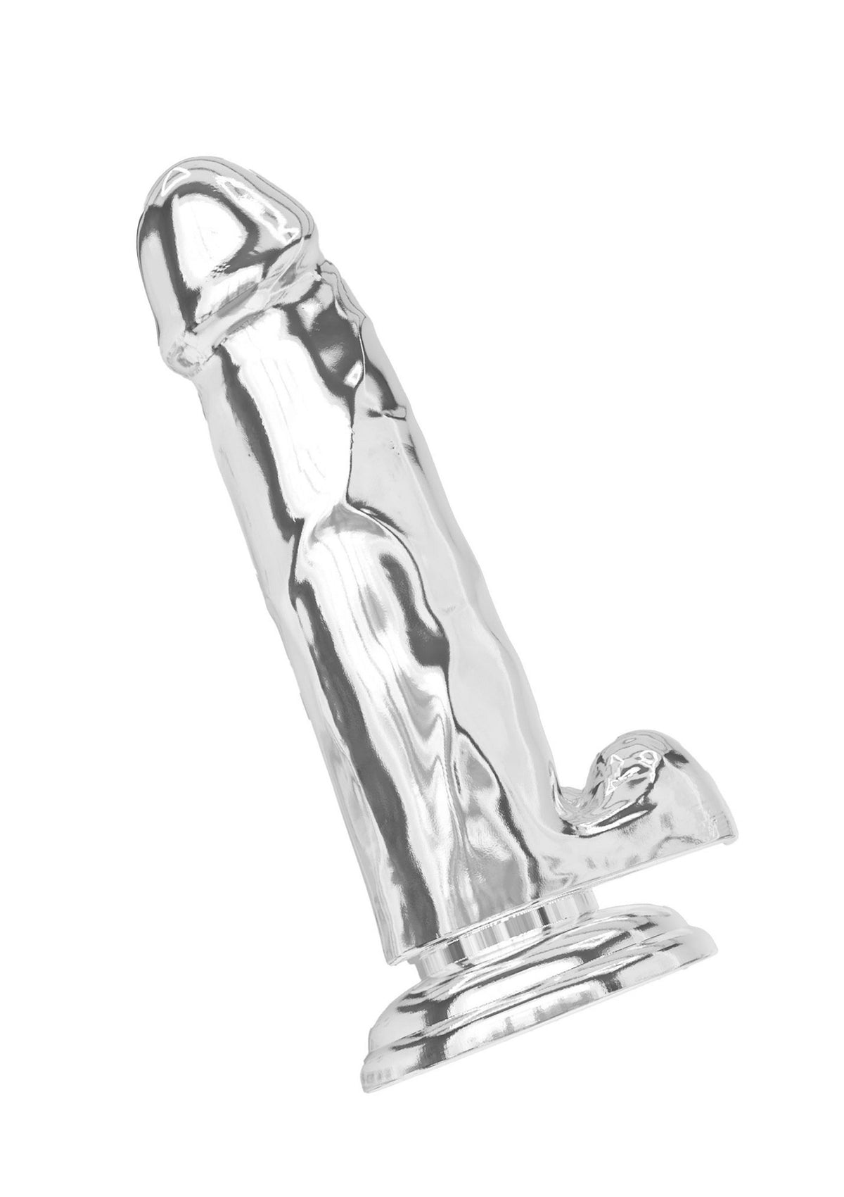 Fallo realistico con ventosa Clear Dildo w. Balls 7 inch