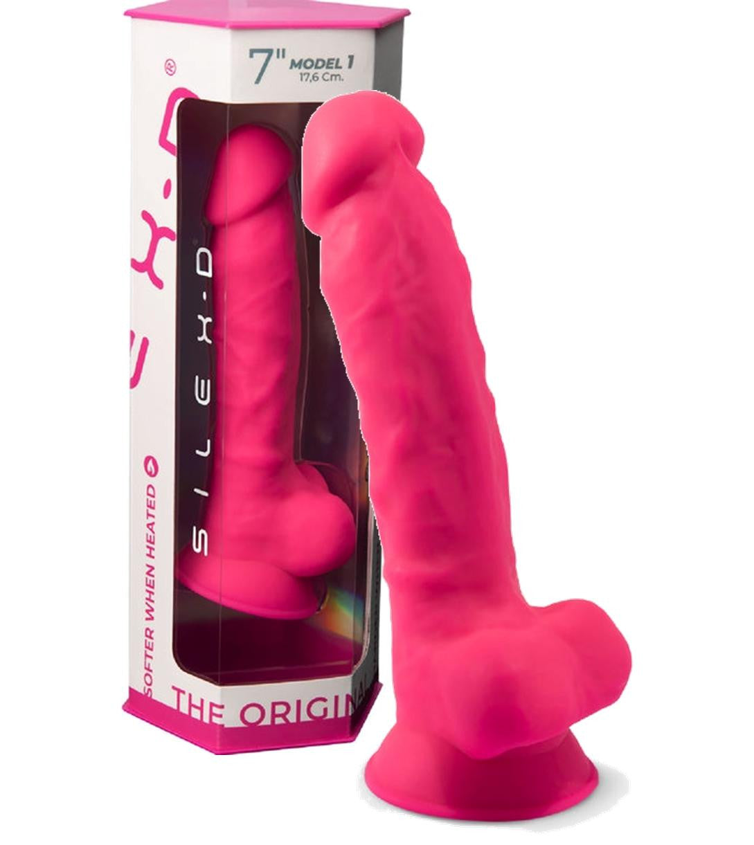 Fallo realistico con ventosa Model 1 17.5 cm pink