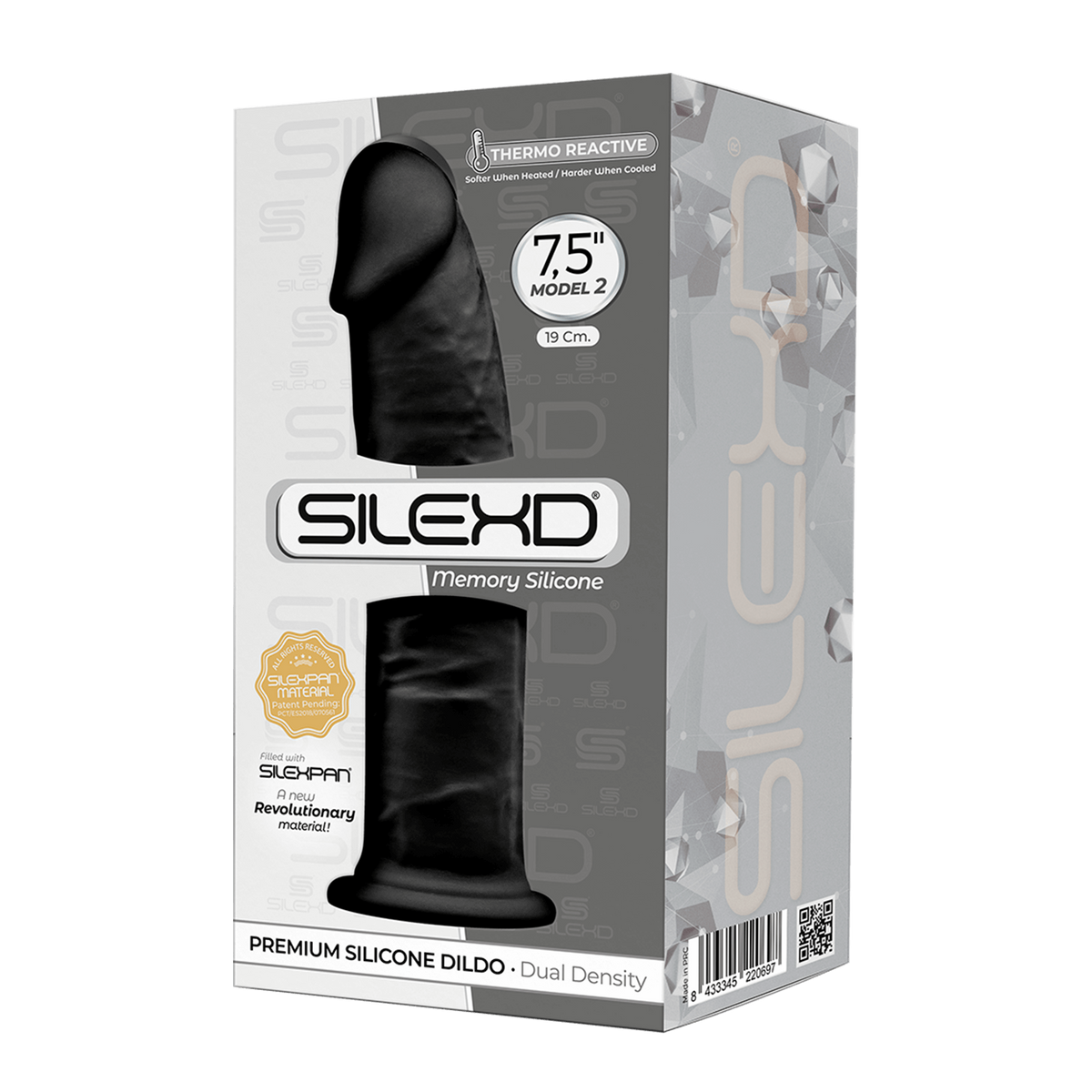 Fallo realistico con ventosa Model 2 19 cm black