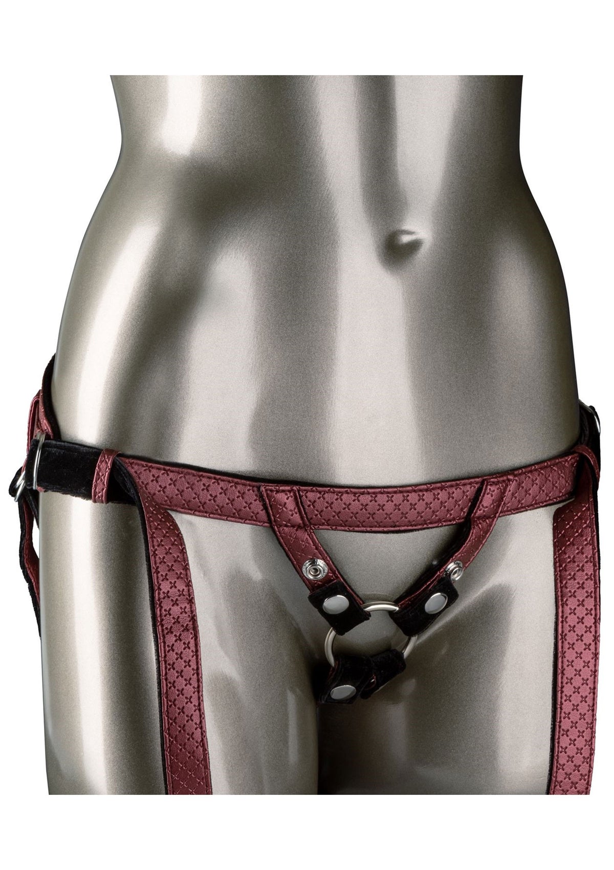 imbracatura strap on indossabile per fallo dildo vibratore donna red harness