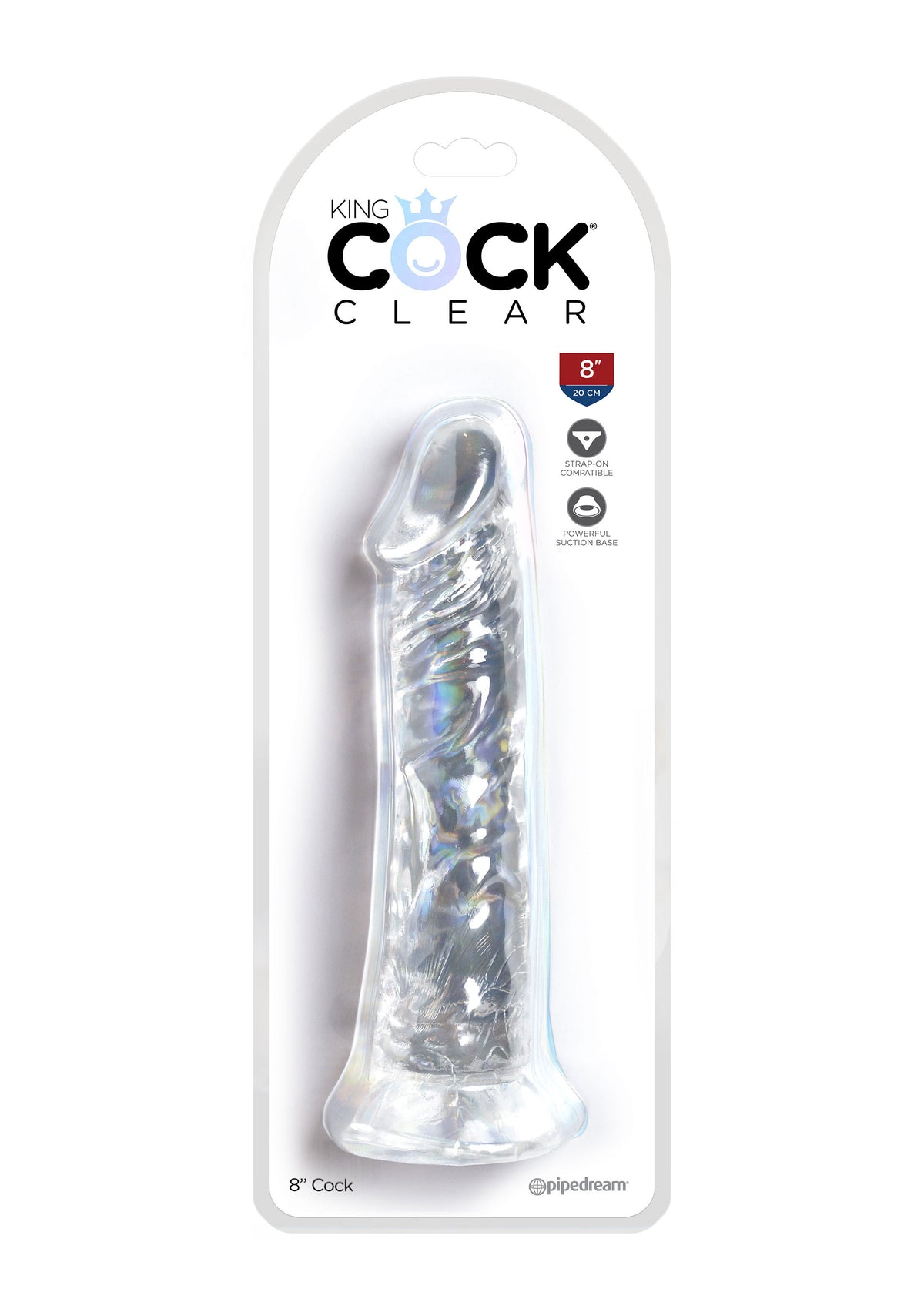 Fallo trasparente King Cock 8 Inch Cock