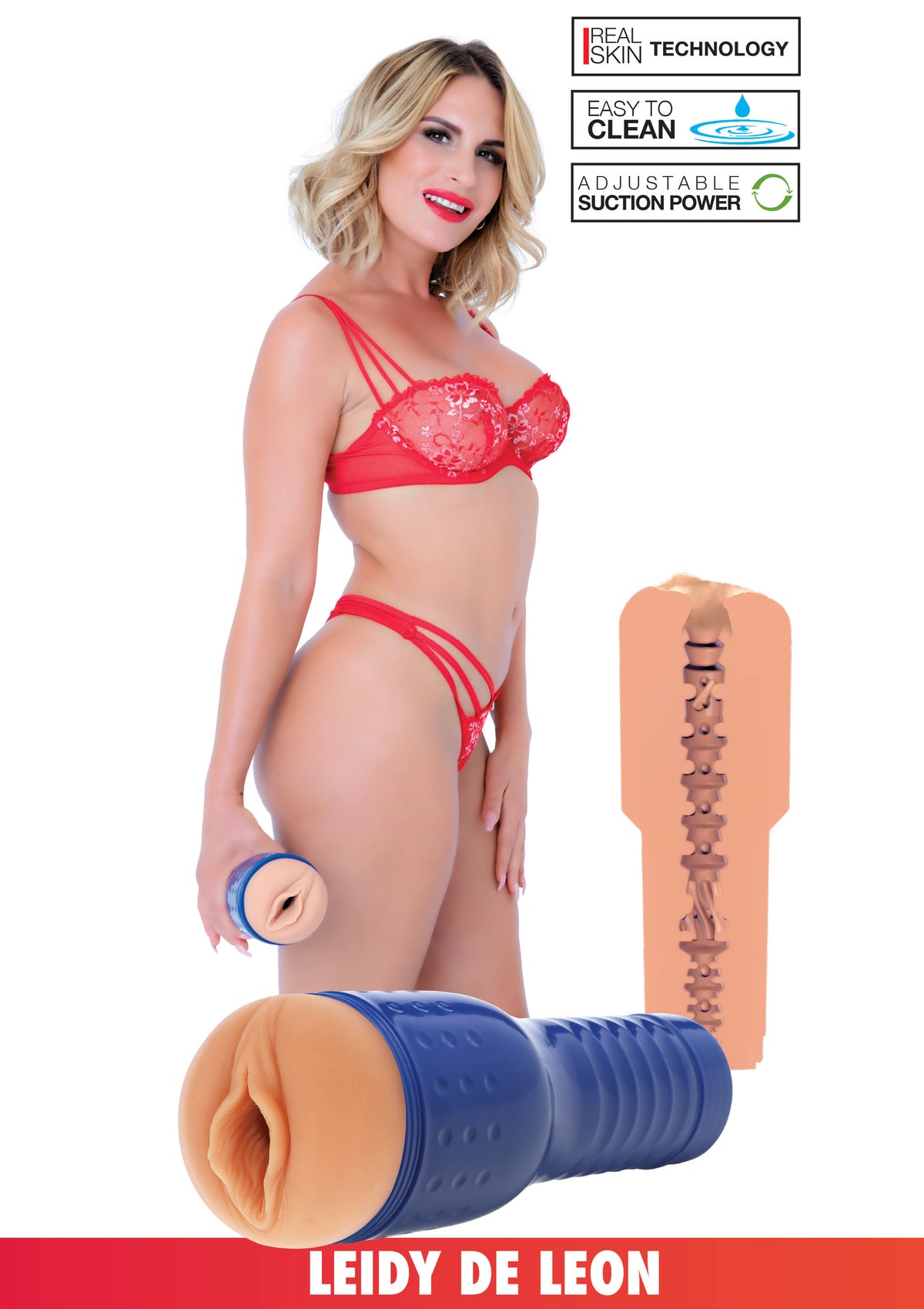 Masturbatore vagina realistica Leidy De Leon Pornstar Pussy
