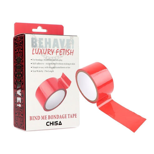 Nastro costrittivo bondage lucido rosso giochi fetish chisa novelties
