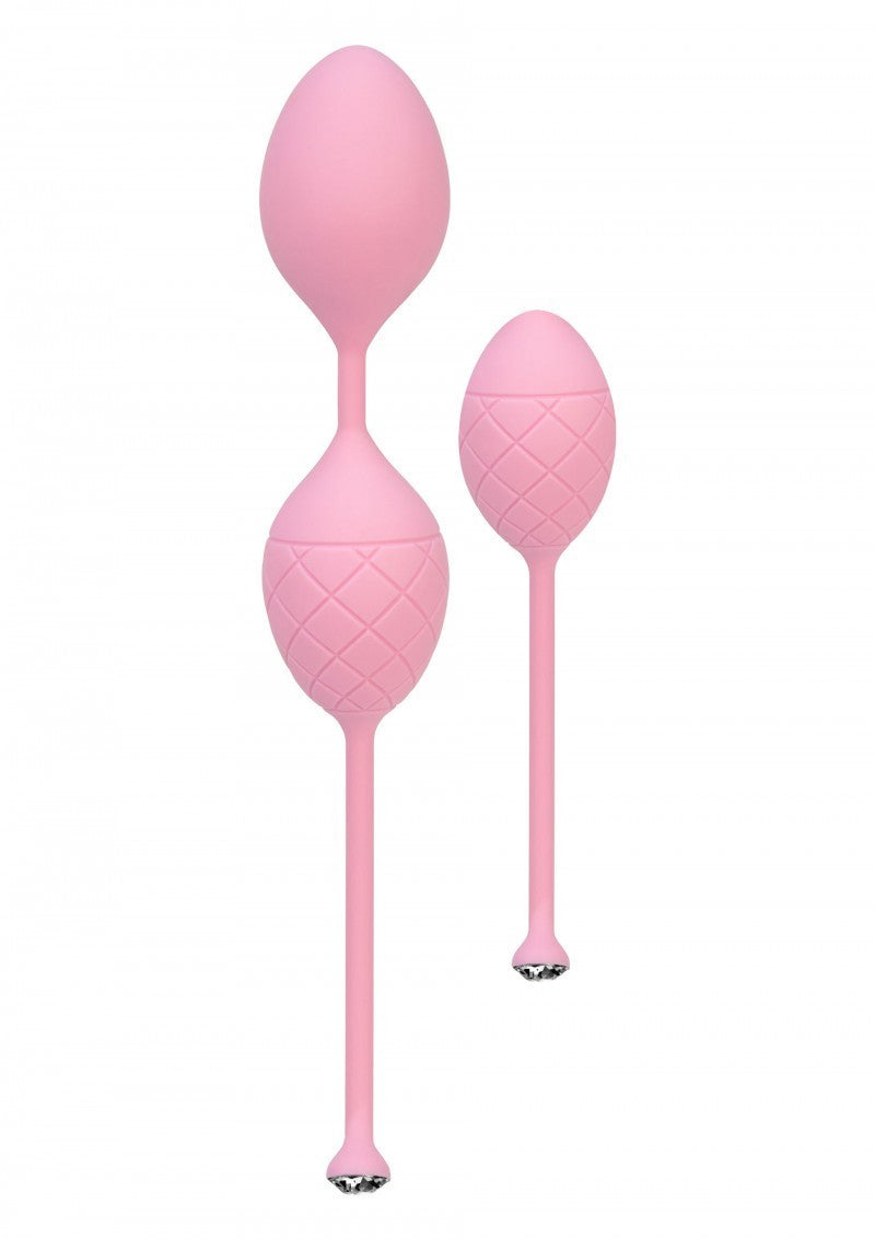 Palline vaginali stimolatore pavimento pelvico ovetto vibrante geisha kit 2 pz