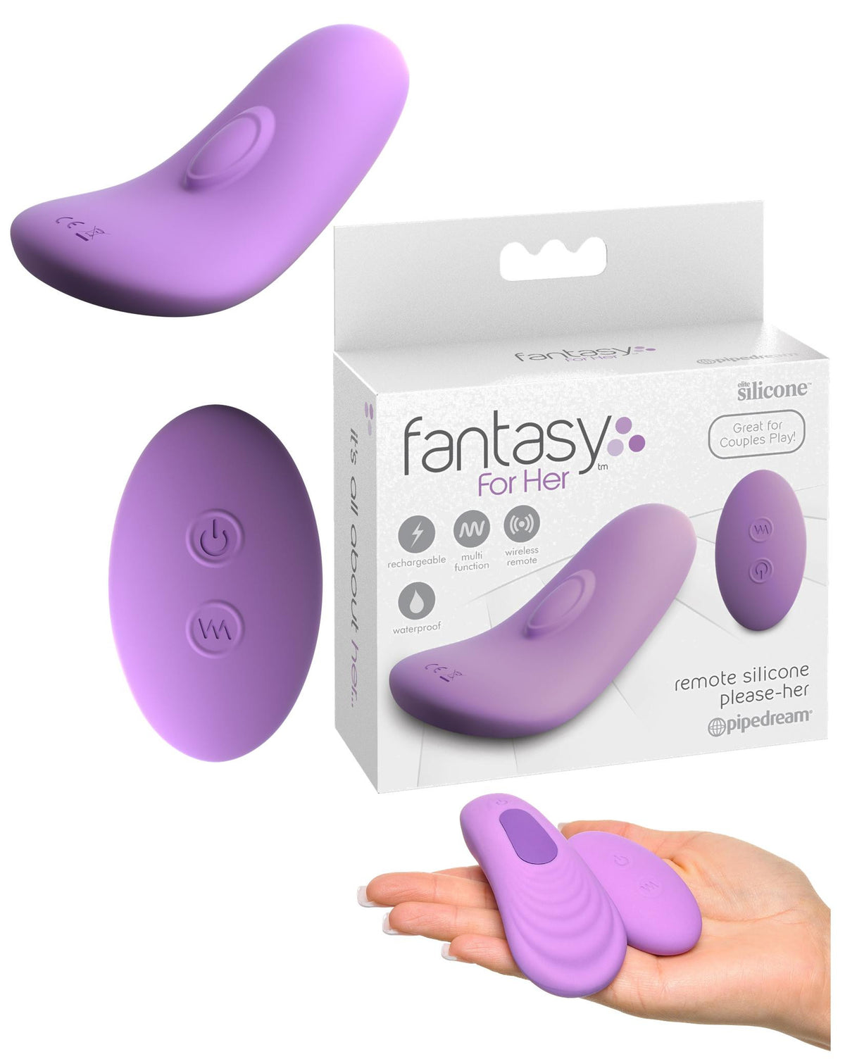 Remote Silicone Please-Her vibratore vaginale con telecomando