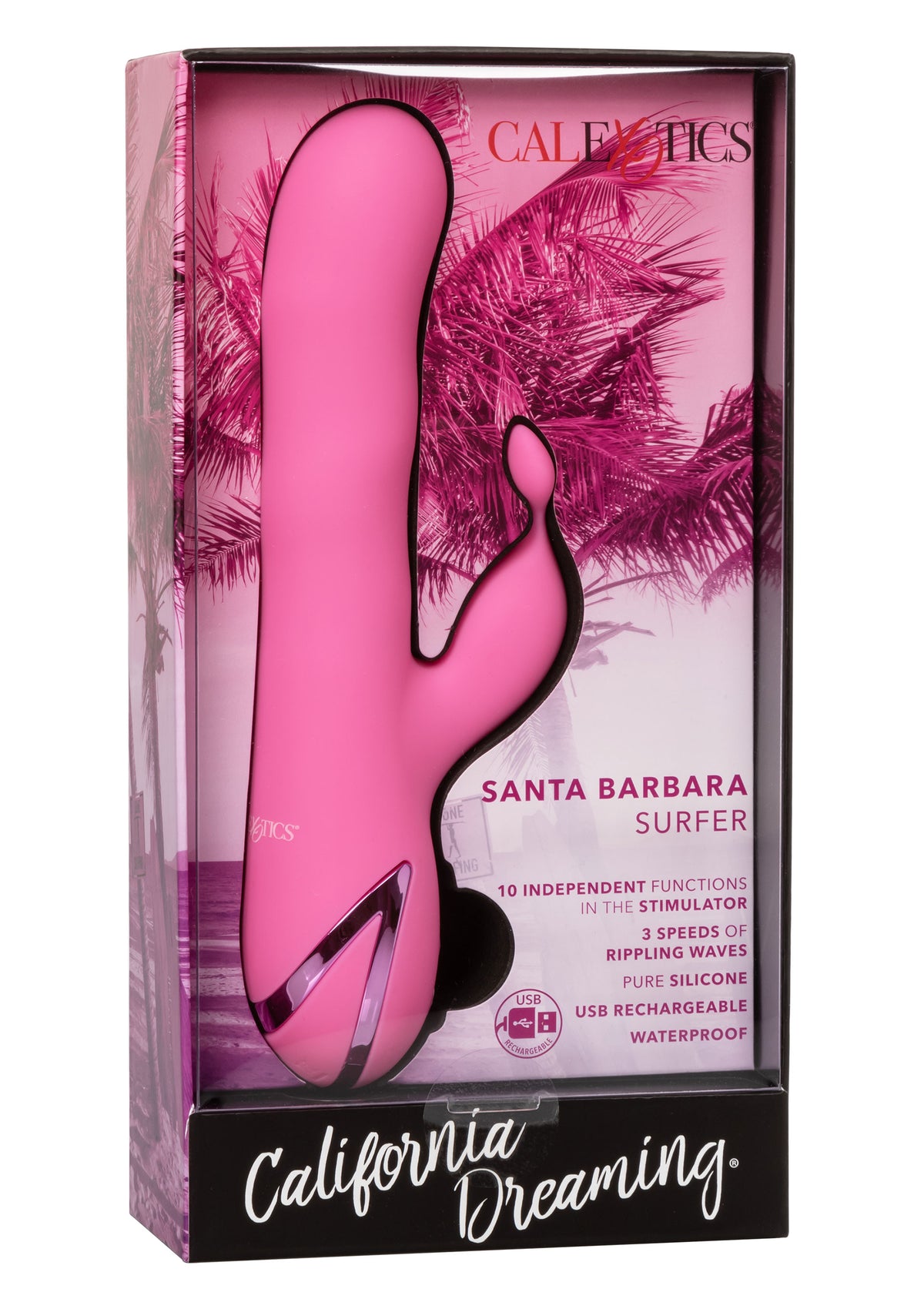 Vibratore rabbit in silicone realistico Santa Barbara Surfer