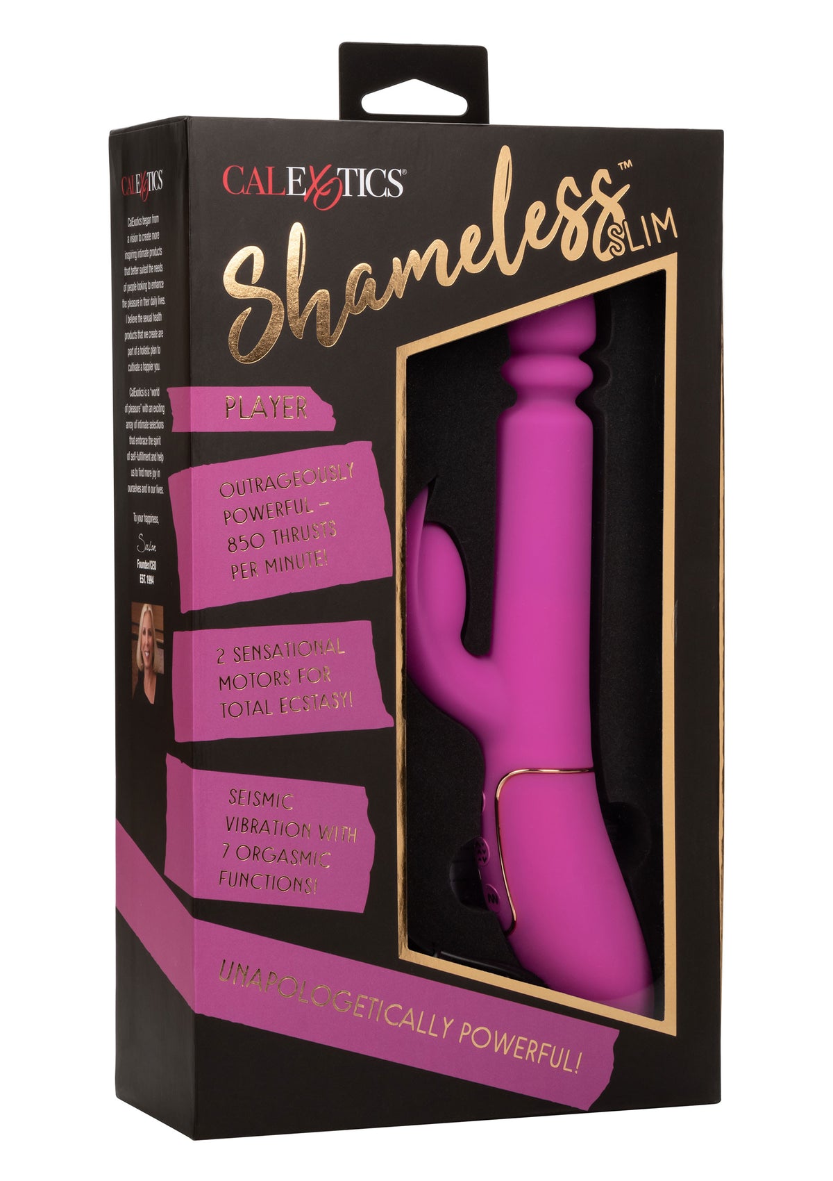 Vibratore realistico doppio vaginale clitoride Slim Player