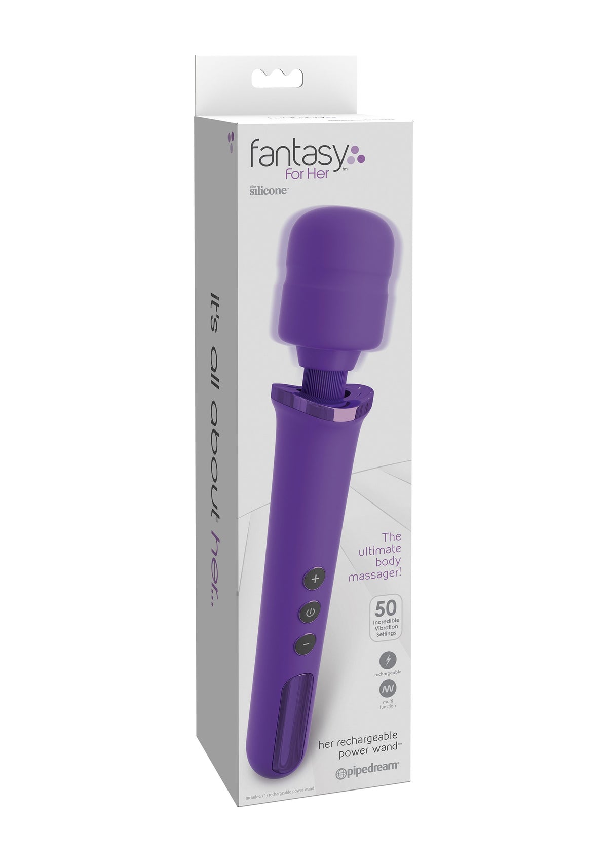 Stimolatore vaginale wand Bacchetta magica Fantasy For Her ricaricabile Viola