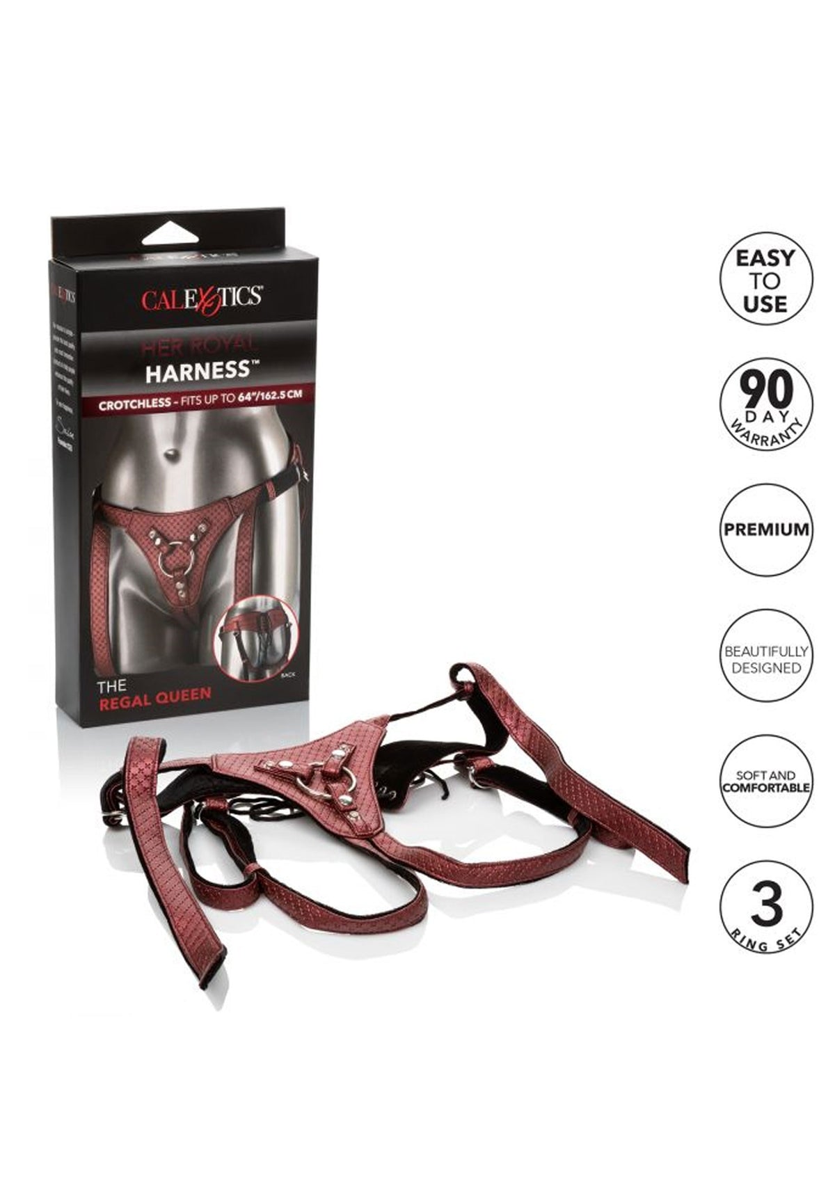Strap on imbragatura per dildo fallo indossabile donna fetish The Regal Queen