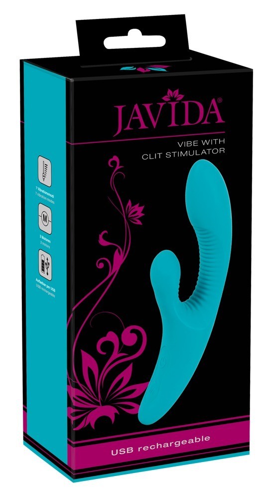 vibratore in silicone vaginale Vibrator blue double