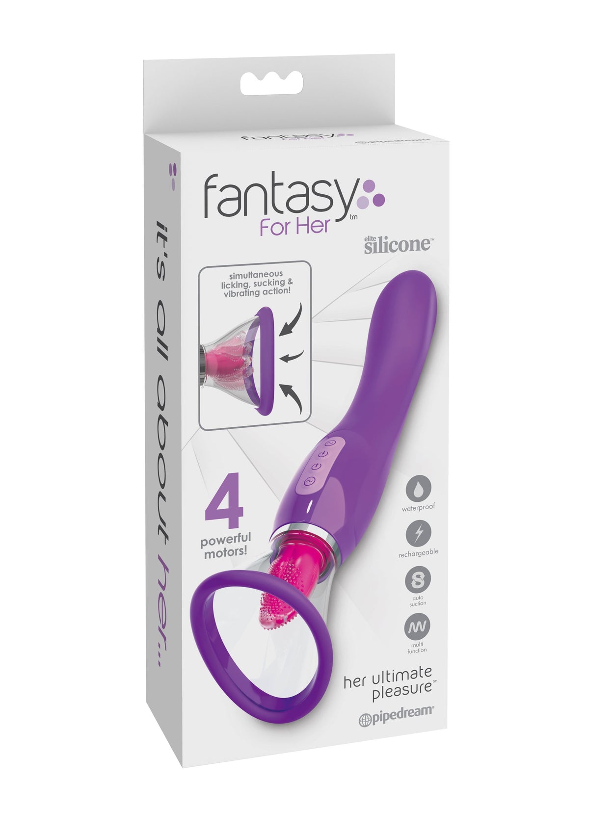 Vibratore punto g con stimolatore clitoride succhia vagina Her Ultimate Pleasure