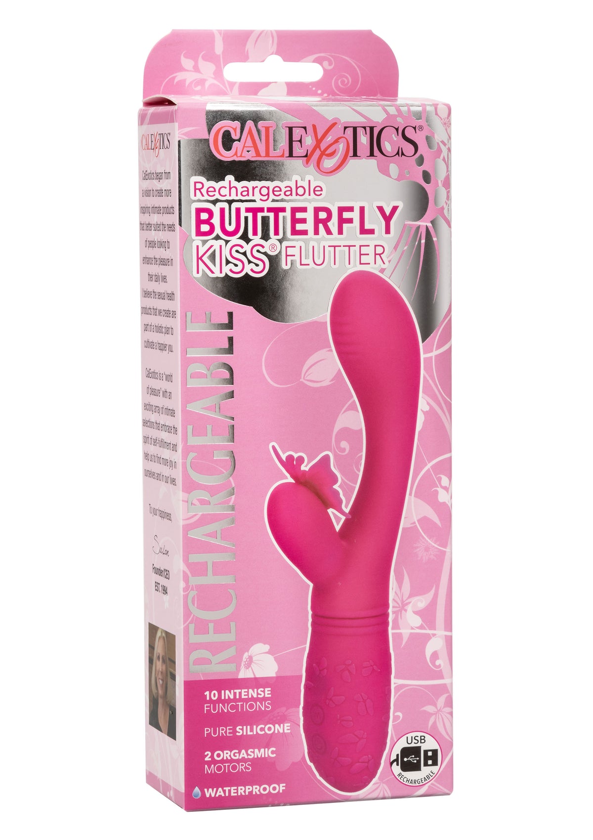 Vibratore rabbit Butterfly Kiss Flutter fucsia