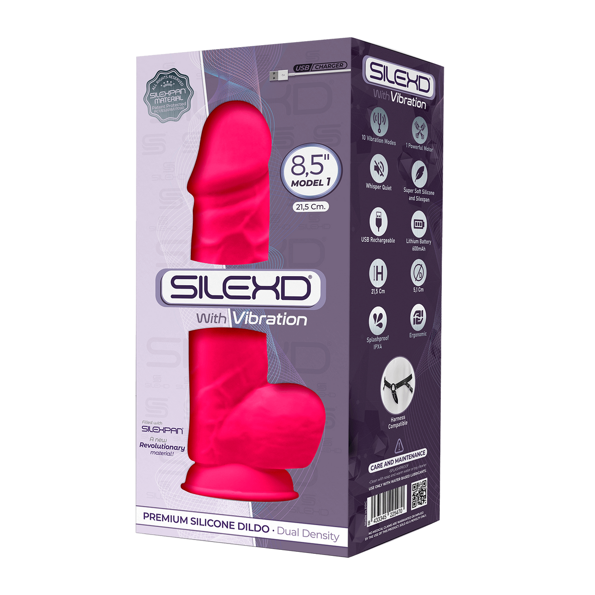 Vibratore realistico con ventosa Model 1 21.5 cm pink