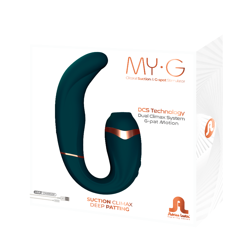 Vibratore vaginale con succhia clitoride My G black